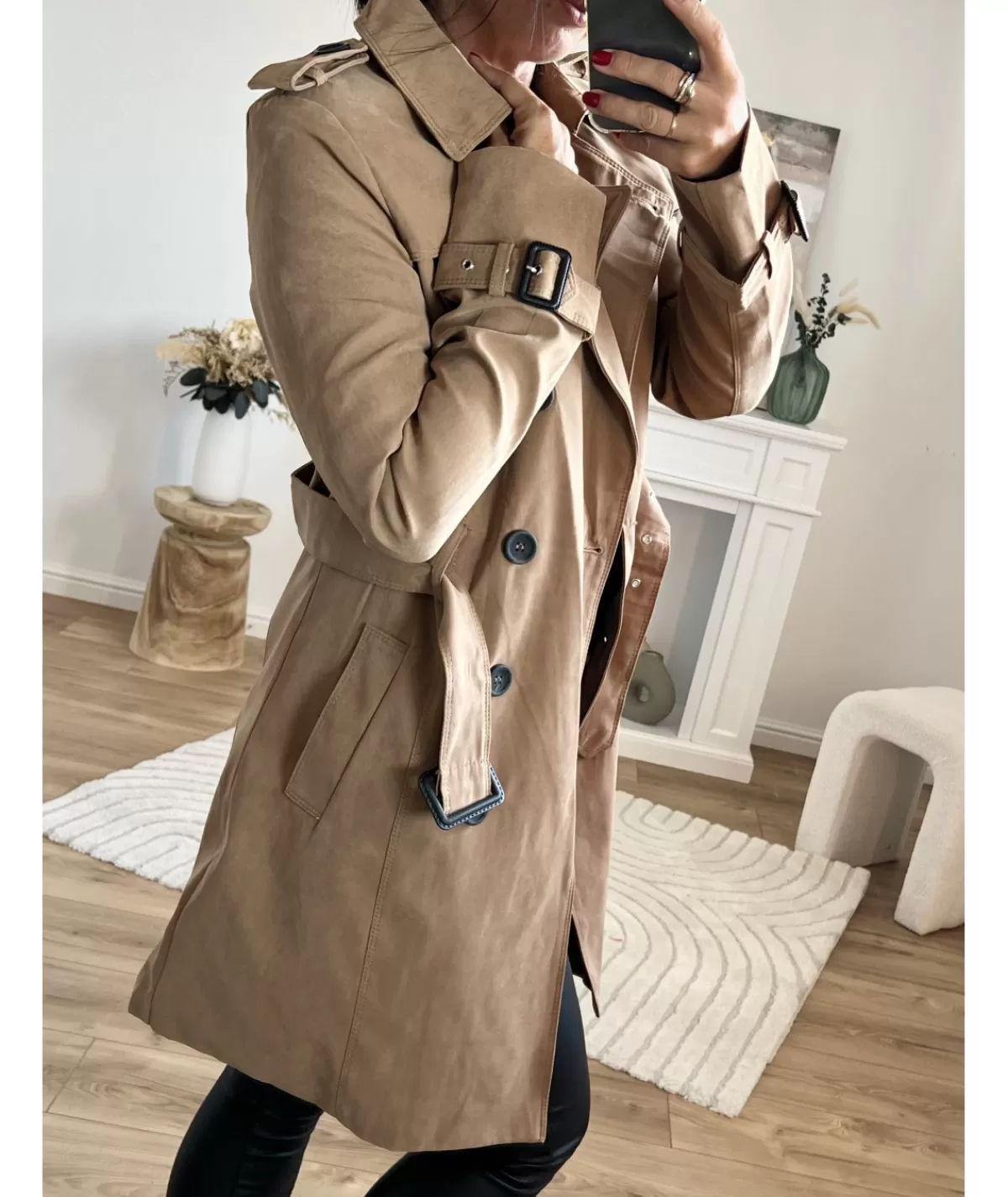 La boutique de Lilie Manteaux | Vestes>TRENCH JONATHAN Taupe
