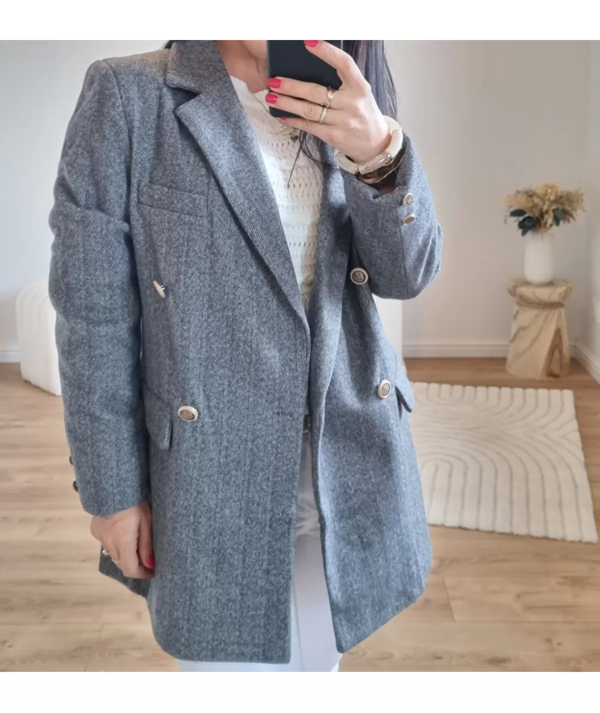 La boutique de Lilie Manteaux>VESTE OPHELIE Gris