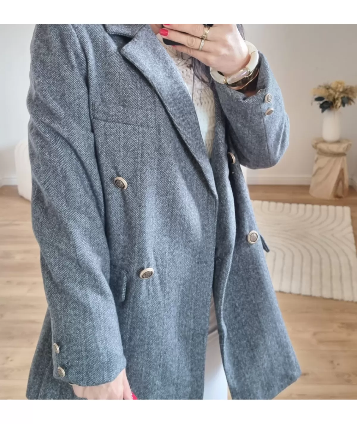 La boutique de Lilie Manteaux>VESTE OPHELIE Gris