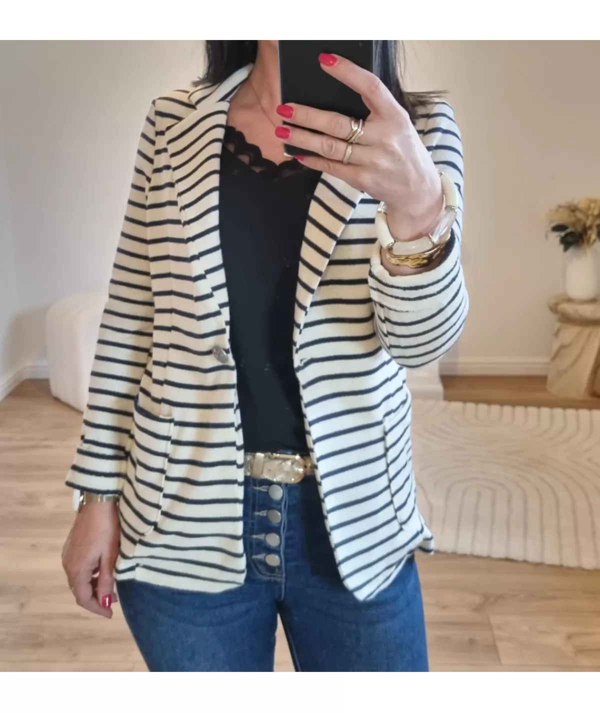 La boutique de Lilie Vestes>VESTE CAMILLE Beige