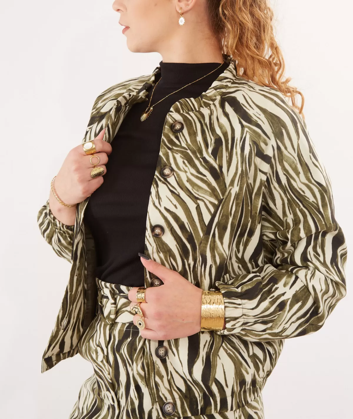 La boutique de Lilie Vestes>VESTE DOMYA Vert