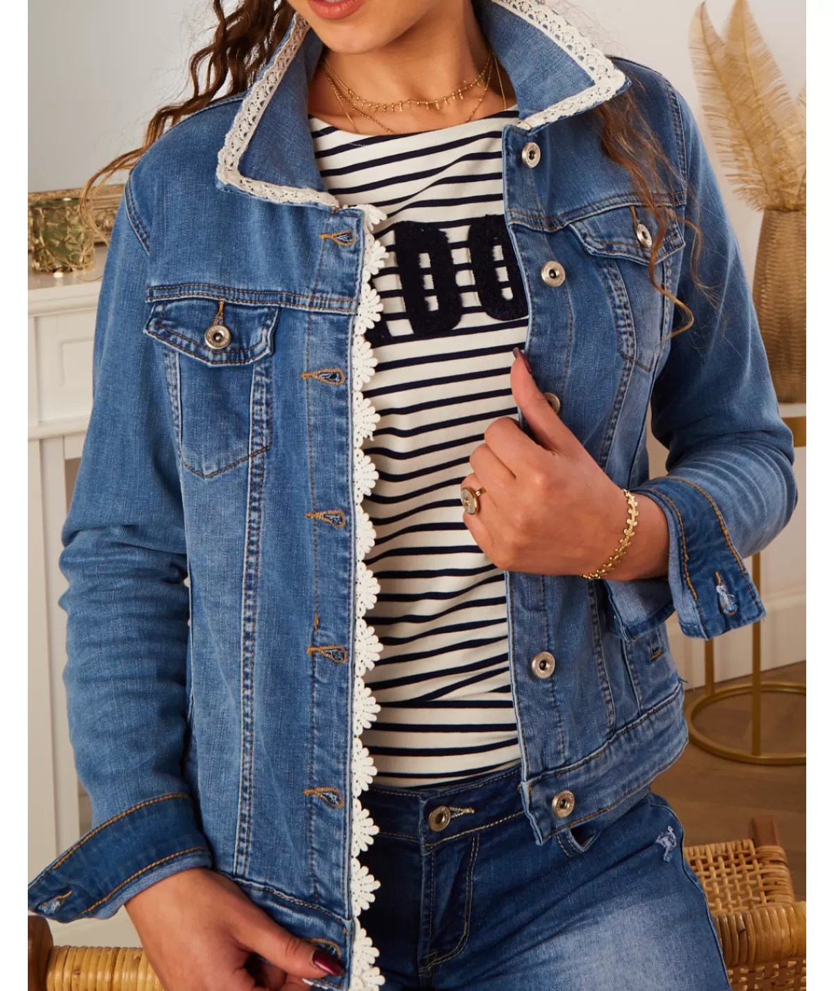 La boutique de Lilie Vestes>VESTE EN DORIA Jeans