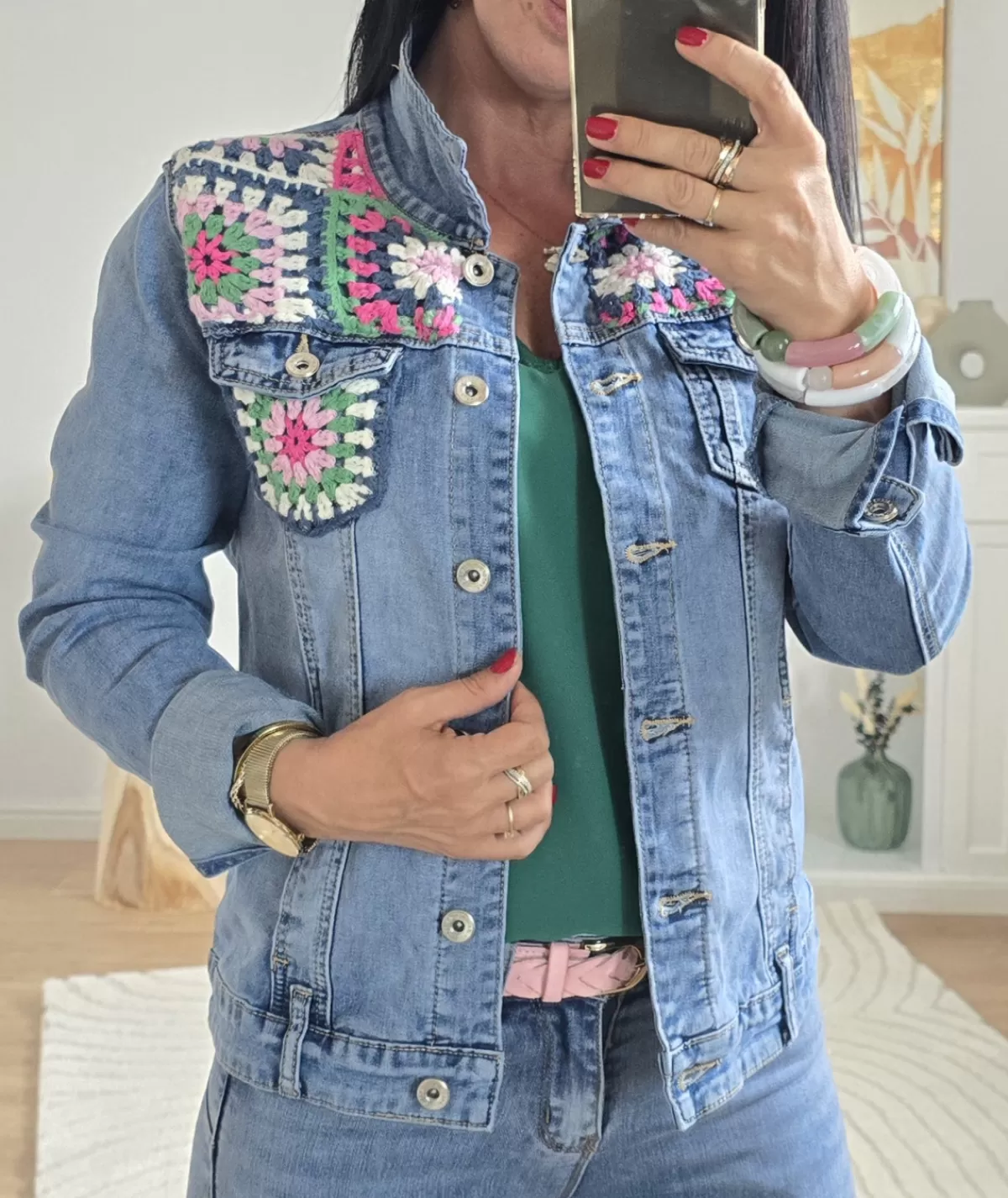 La boutique de Lilie Vestes>VESTE EN EULALIE Jeans