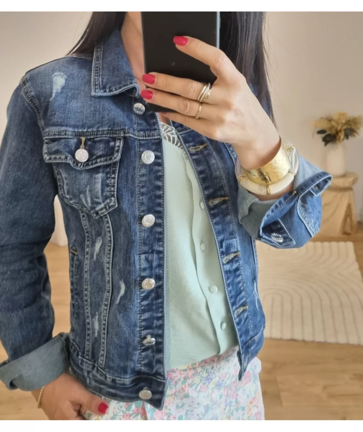 La boutique de Lilie Vestes>VESTE EN KATHELLEN Jeans