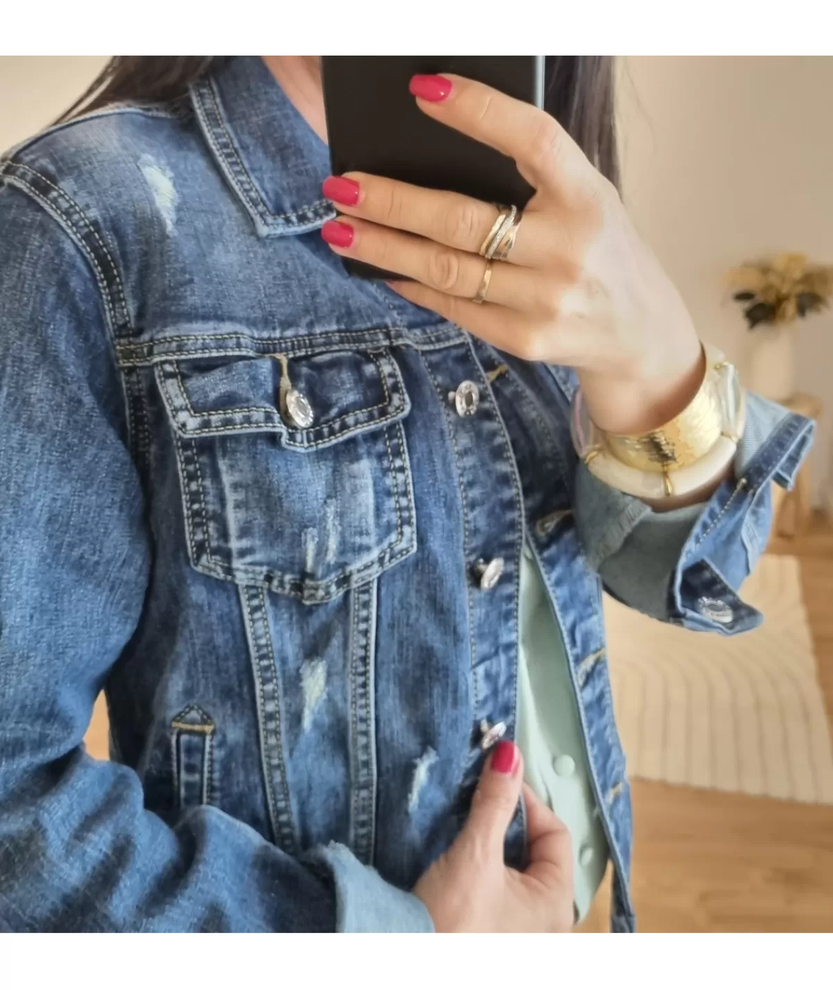 La boutique de Lilie Vestes>VESTE EN KATHELLEN Jeans