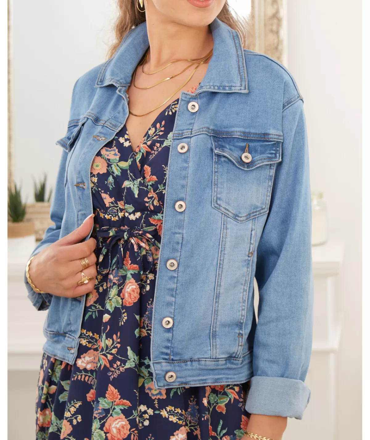 La boutique de Lilie Vestes>VESTE EN LESLIE Jeans