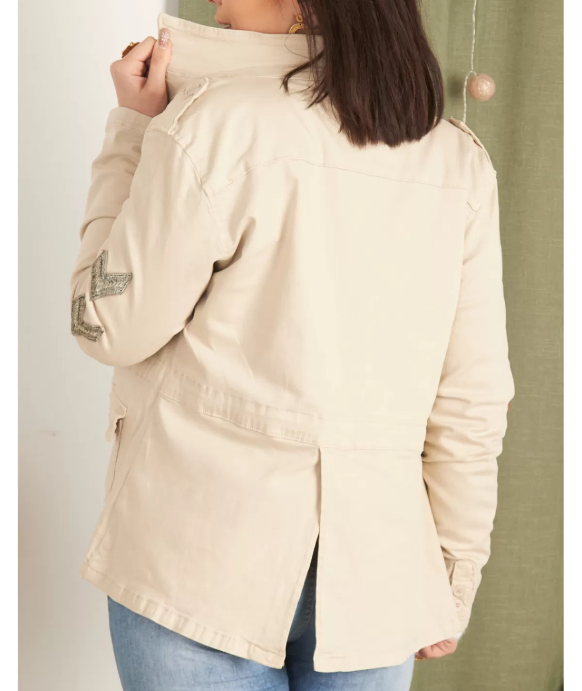 La boutique de Lilie Vestes>VESTE EN JEANS MARTINA Beige