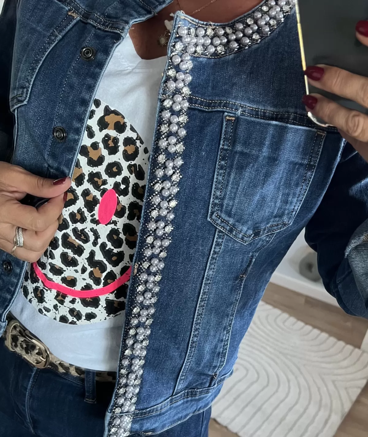 La boutique de Lilie Vestes>VESTE EN MARYLENE Jeans