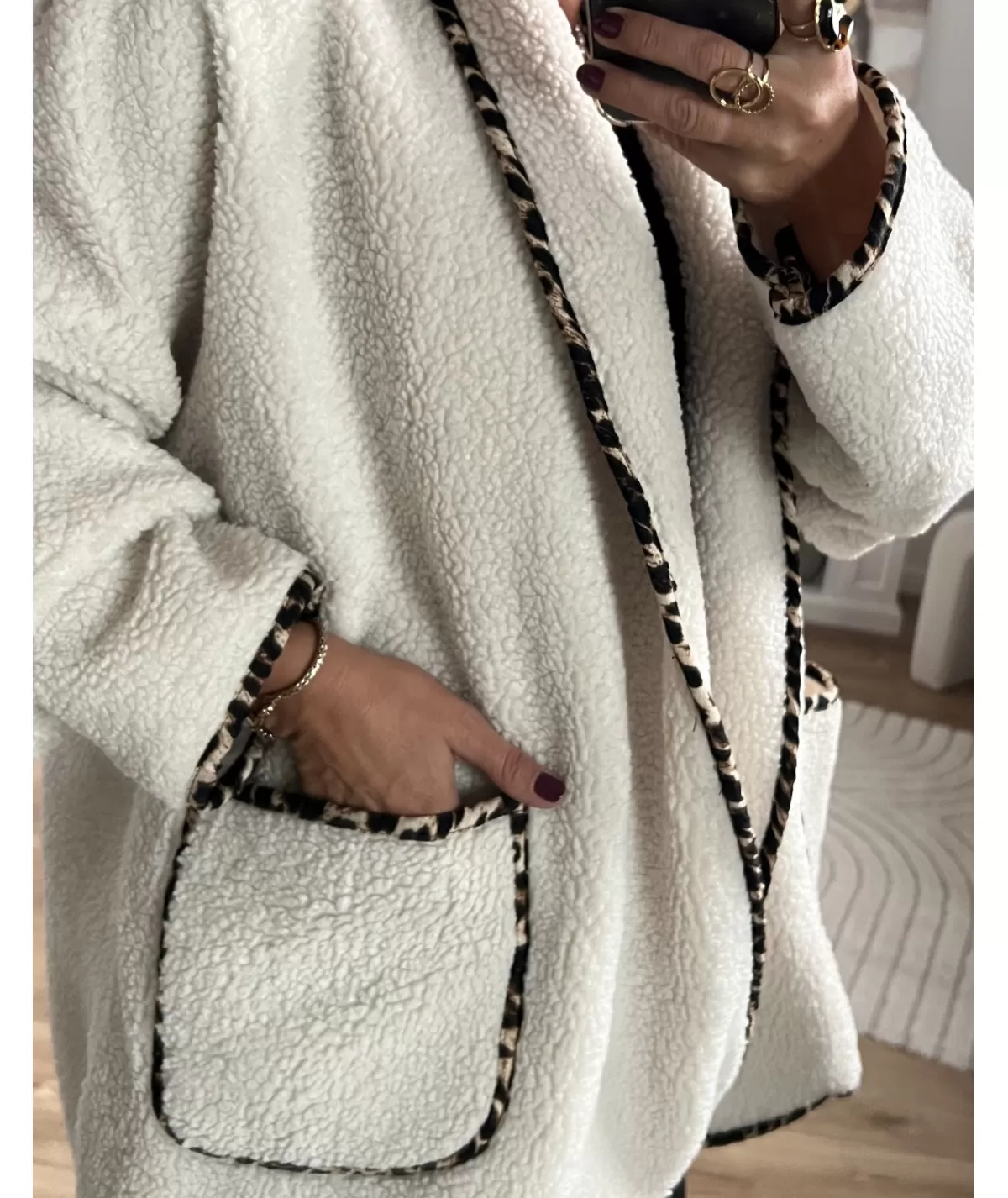 La boutique de Lilie Vestes>VESTE GABRIELLA Beige
