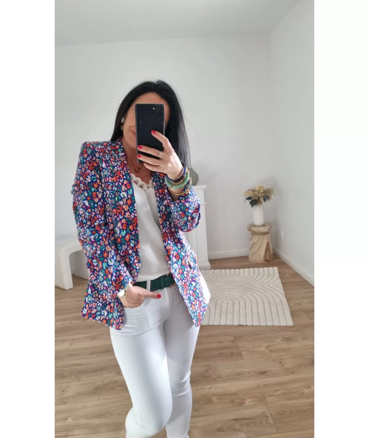 La boutique de Lilie Vestes>VESTE GERALDINE Bleu