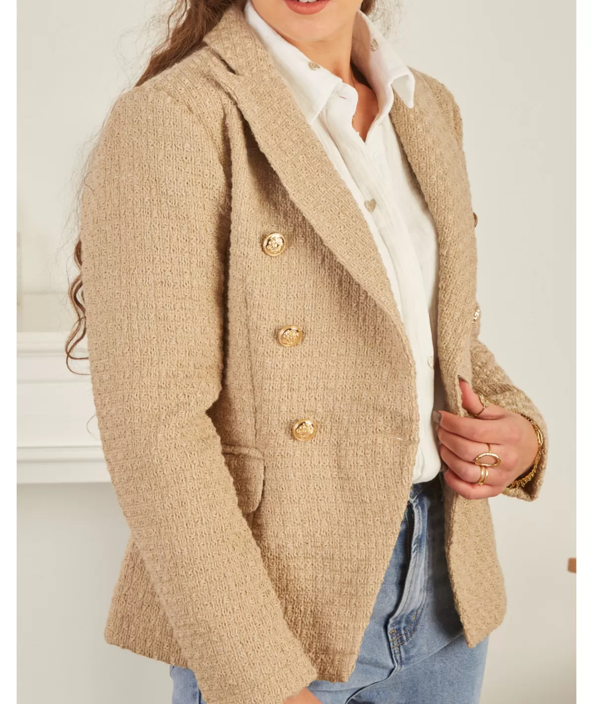 La boutique de Lilie Vestes>VESTE LENAIG Camel