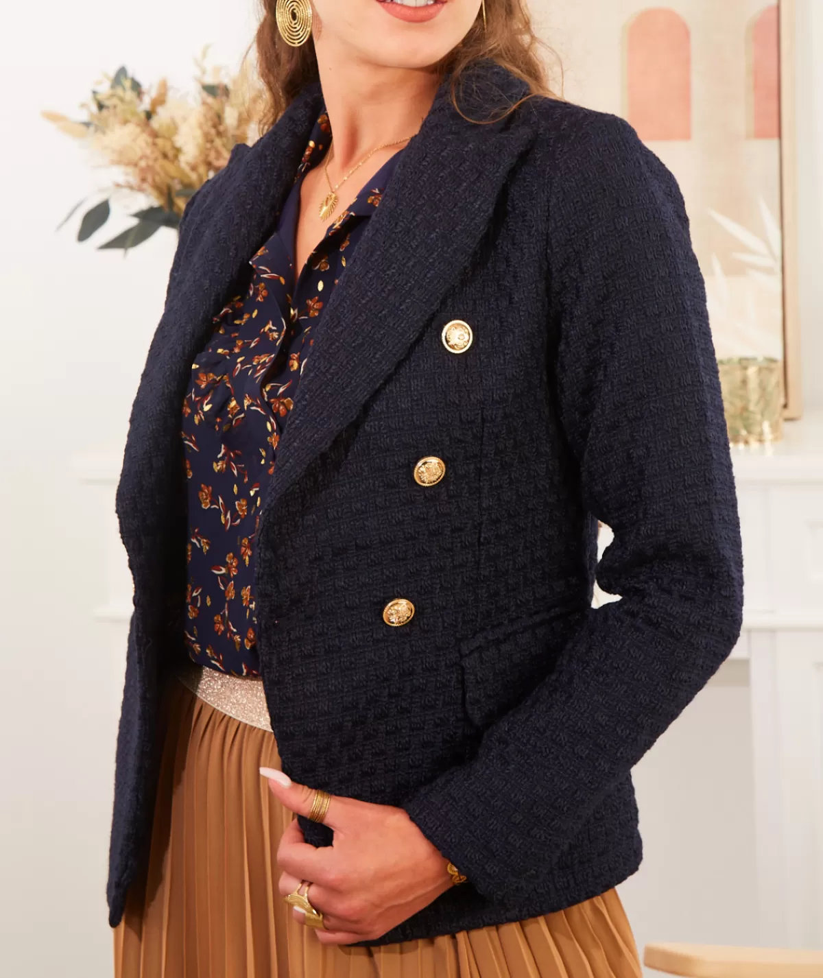La boutique de Lilie Vestes>VESTE LENAIG Marine