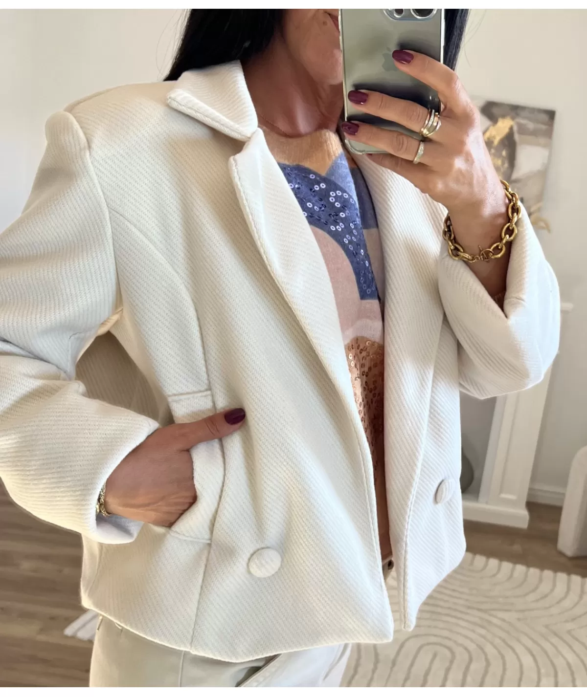 La boutique de Lilie Vestes>VESTE LEON Beige