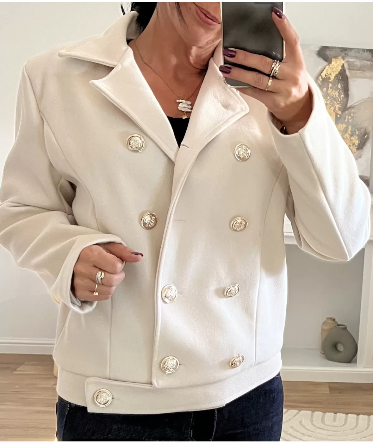 La boutique de Lilie Vestes>VESTE MATHIS Beige