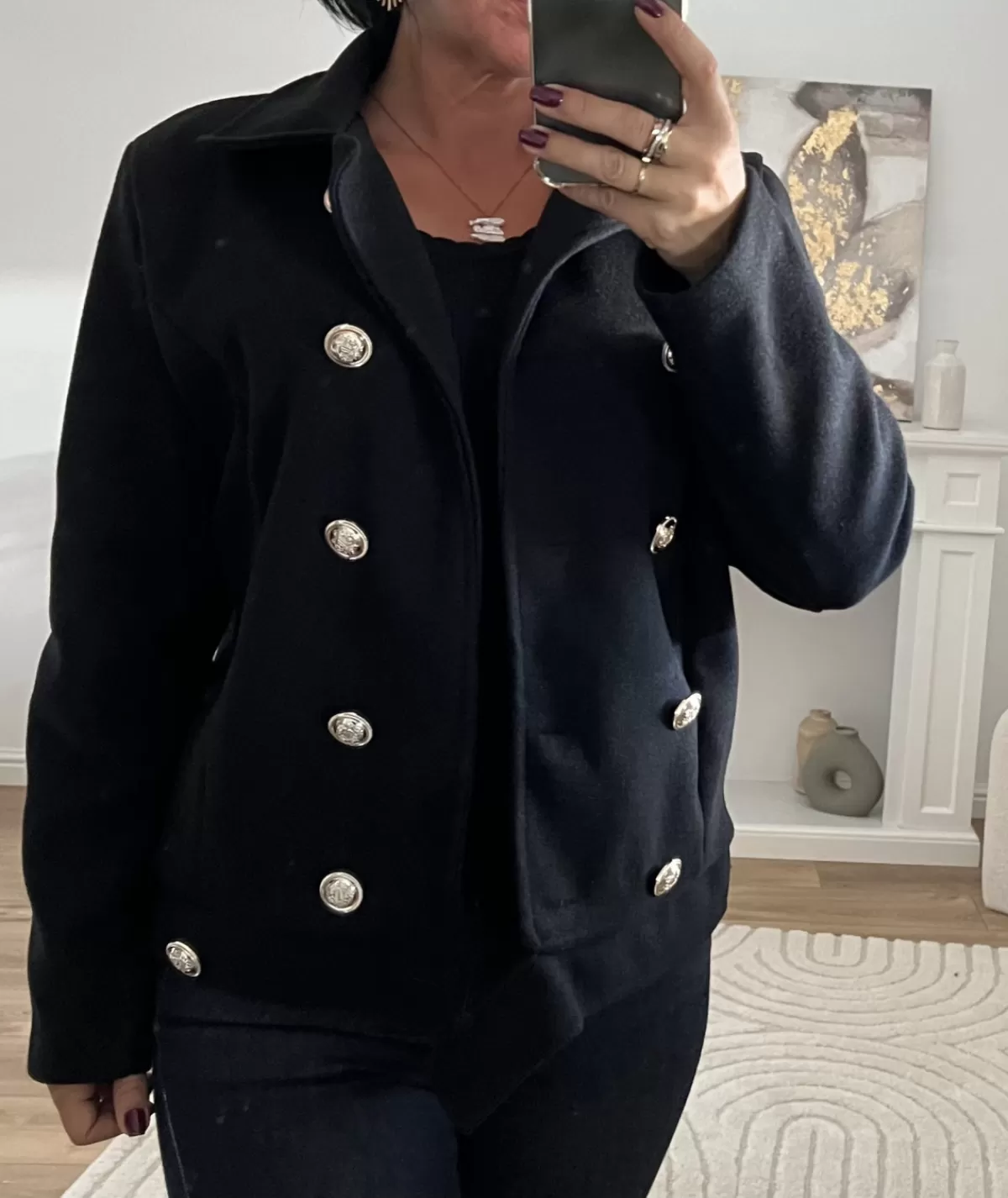La boutique de Lilie Vestes>VESTE MATHIS Noir