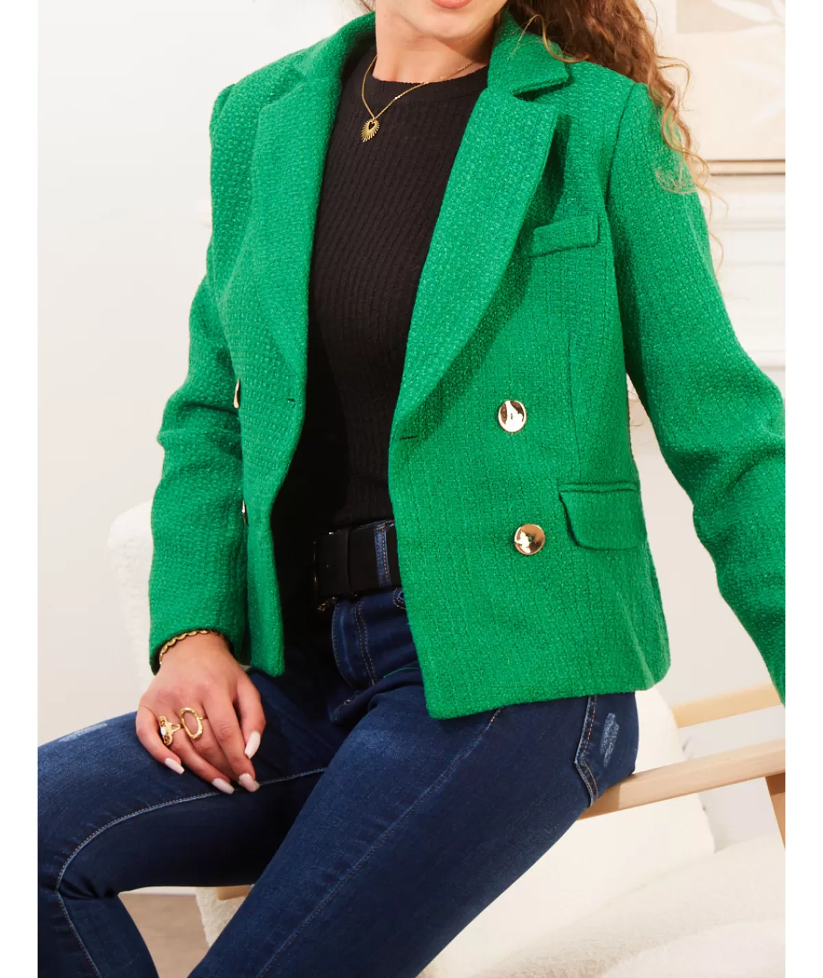 La boutique de Lilie Vestes>VESTE NINA Vert