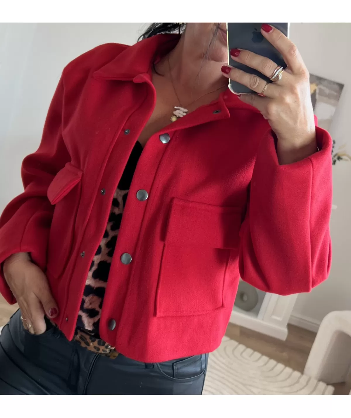 La boutique de Lilie Vestes>VESTE NOE Rouge