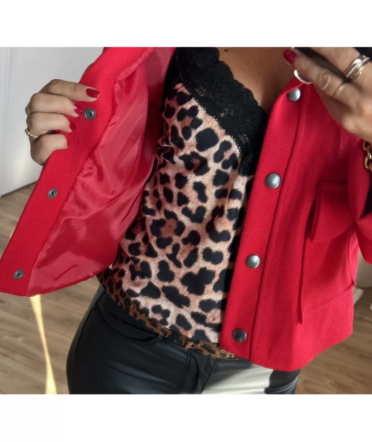 La boutique de Lilie Vestes>VESTE NOE Rouge