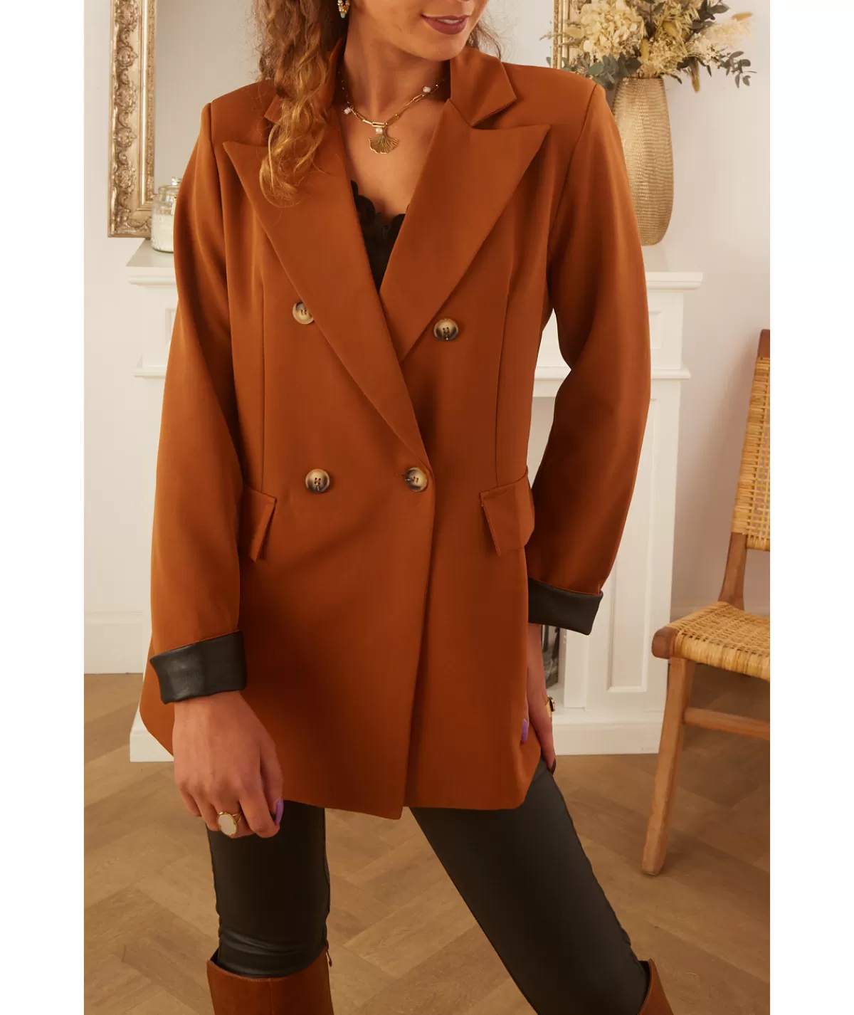 La boutique de Lilie Vestes>VESTE NOEMIE Camel