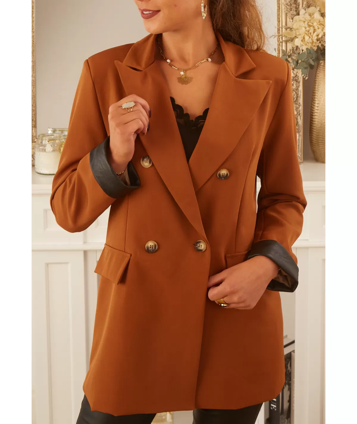 La boutique de Lilie Vestes>VESTE NOEMIE Camel