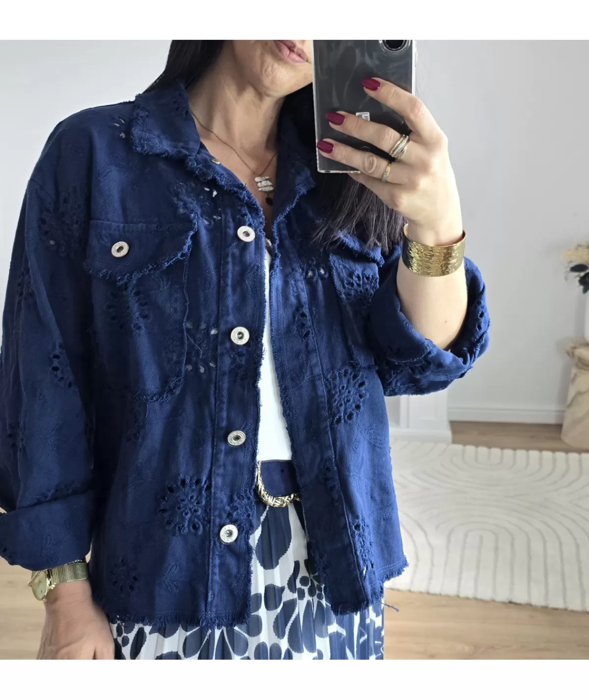 La boutique de Lilie Vestes>VESTE OLIVIA III Marine