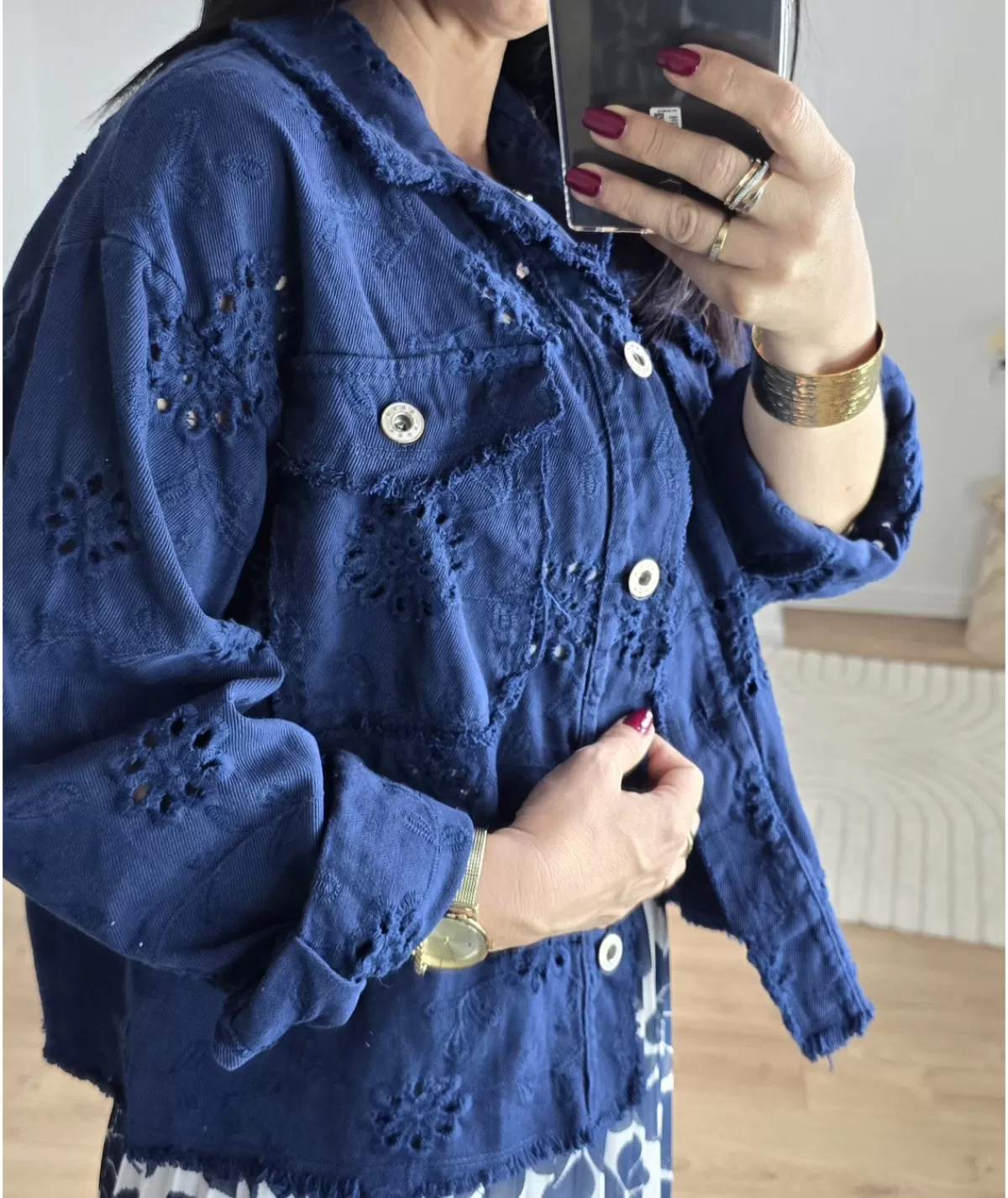 La boutique de Lilie Vestes>VESTE OLIVIA III Marine