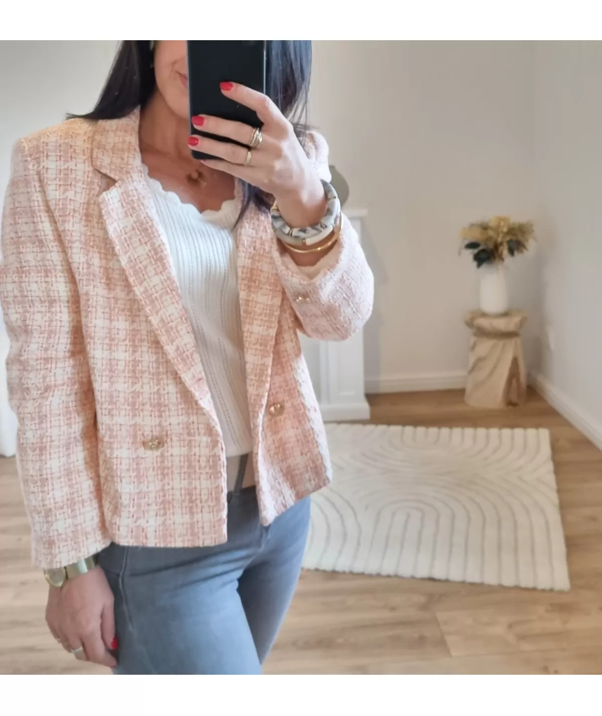 La boutique de Lilie Vestes>VESTE PASCALINE Rose