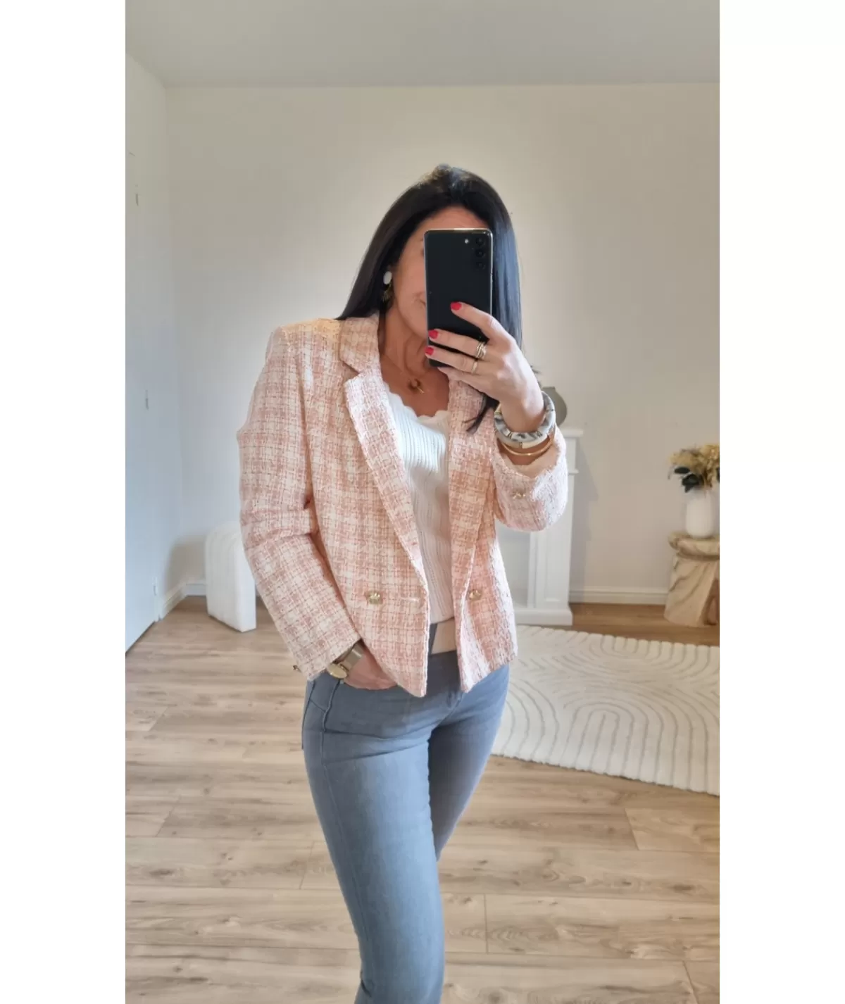 La boutique de Lilie Vestes>VESTE PASCALINE Rose