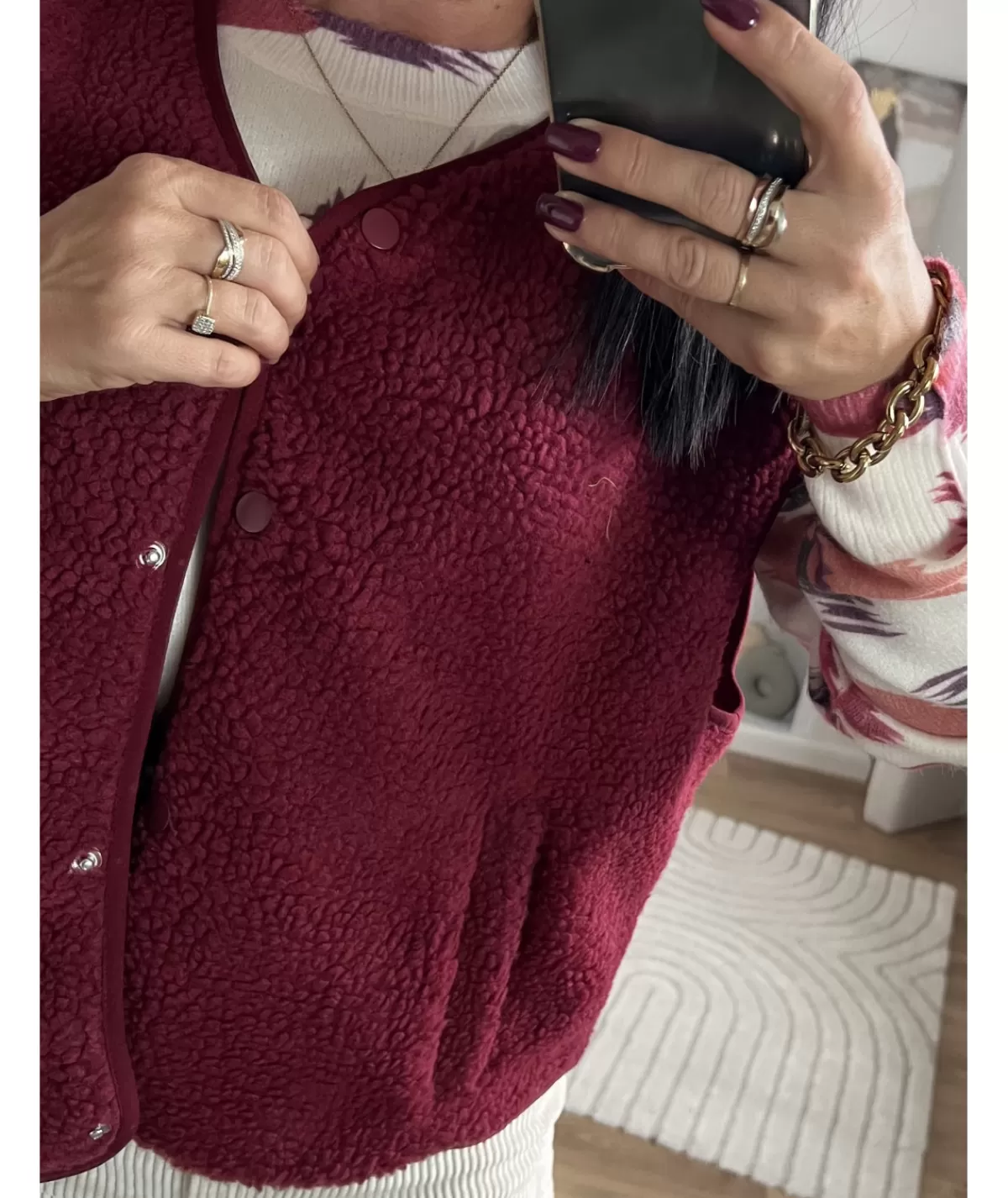 La boutique de Lilie Vestes>VESTE SANS MANCHE SOIZIC Bordeaux