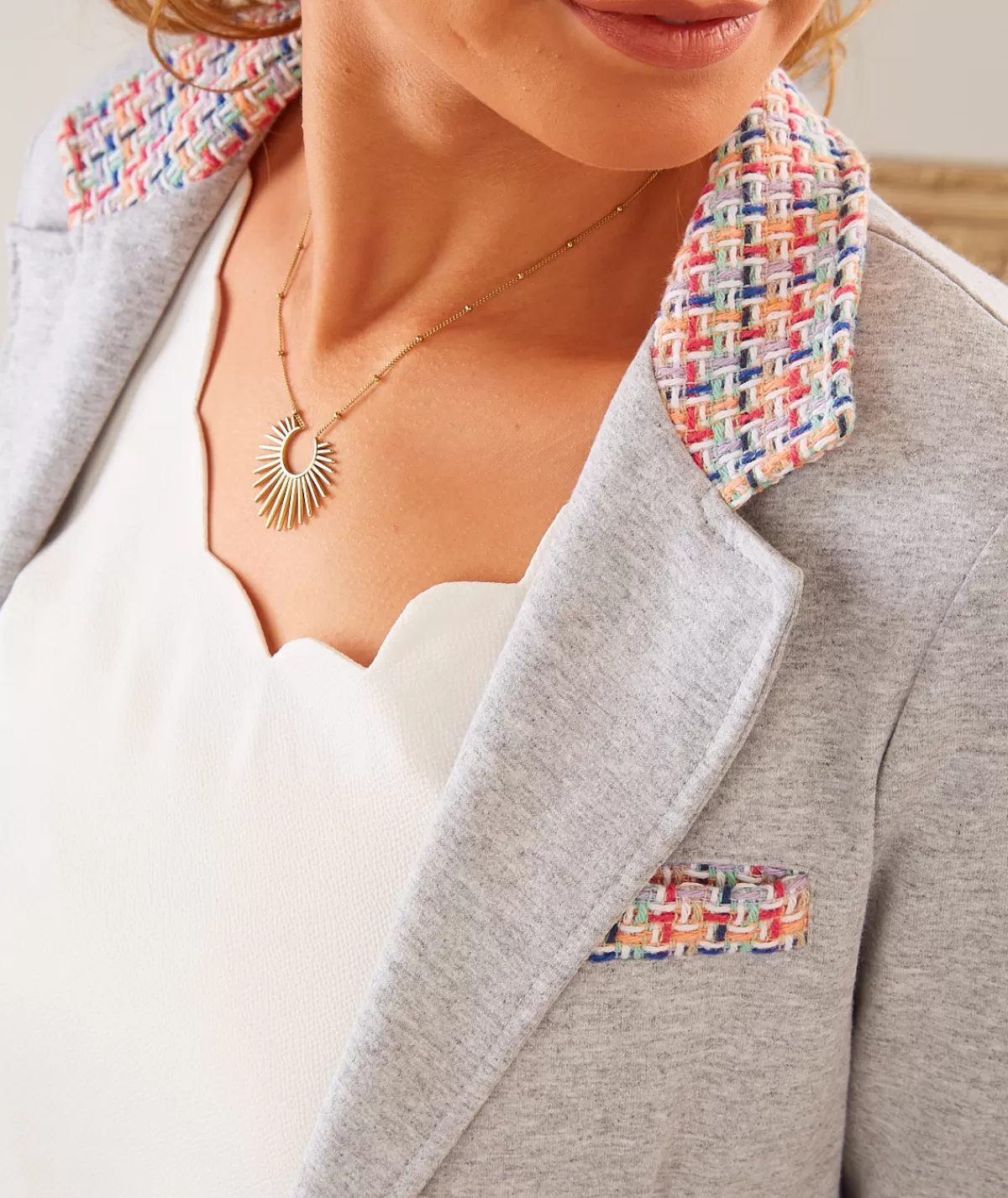 La boutique de Lilie Vestes>VESTE SARAH Gris