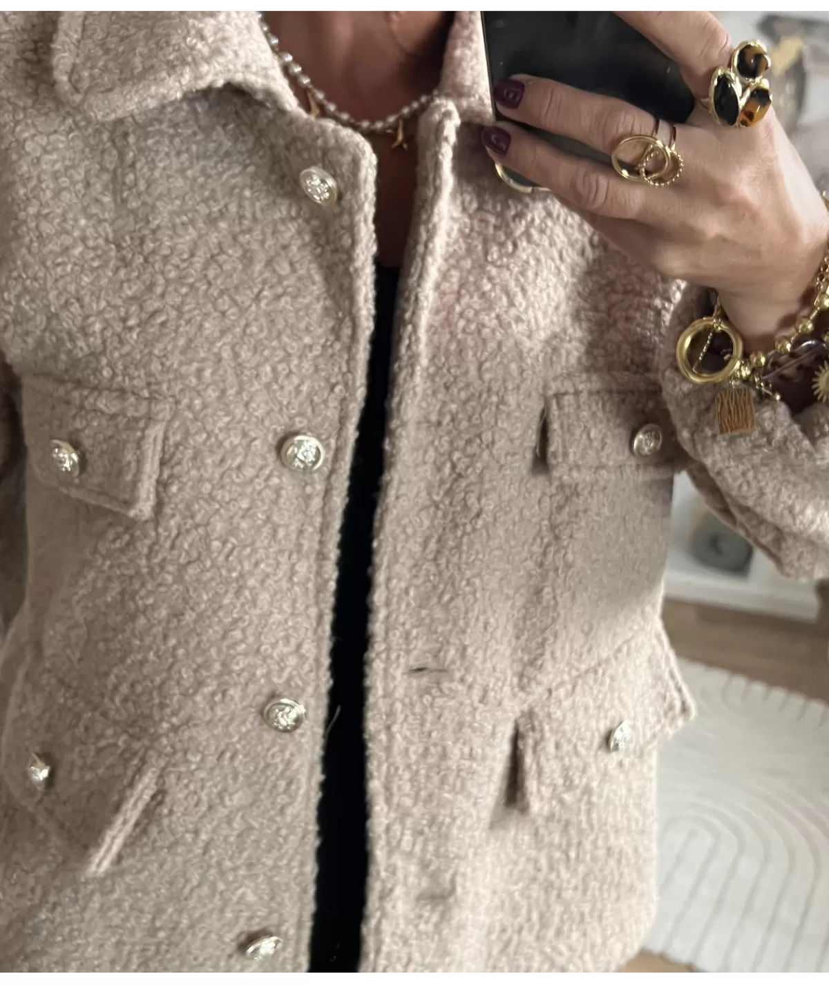 La boutique de Lilie Vestes>VESTE SIDONIA Beige
