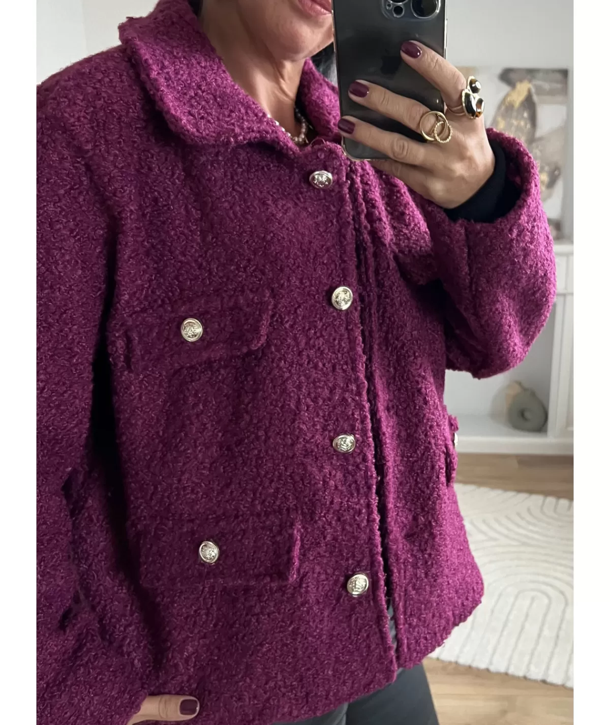 La boutique de Lilie Vestes>VESTE SIDONIA Violet