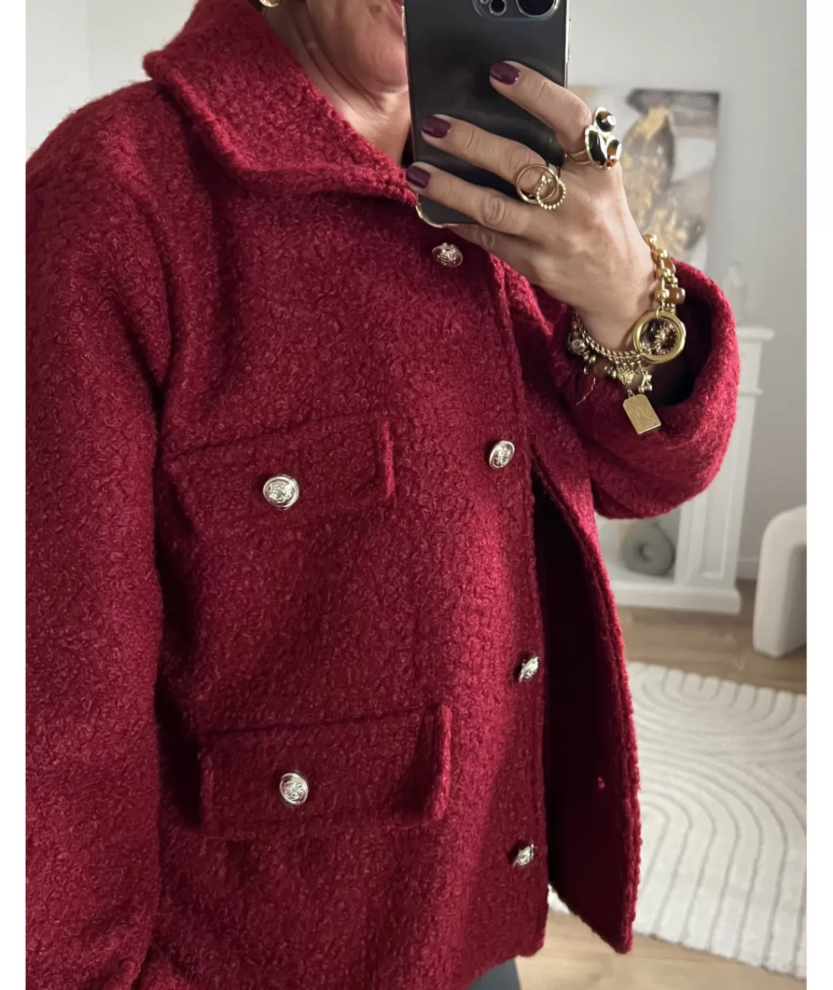 La boutique de Lilie Vestes>VESTE SIDONIA Rouge