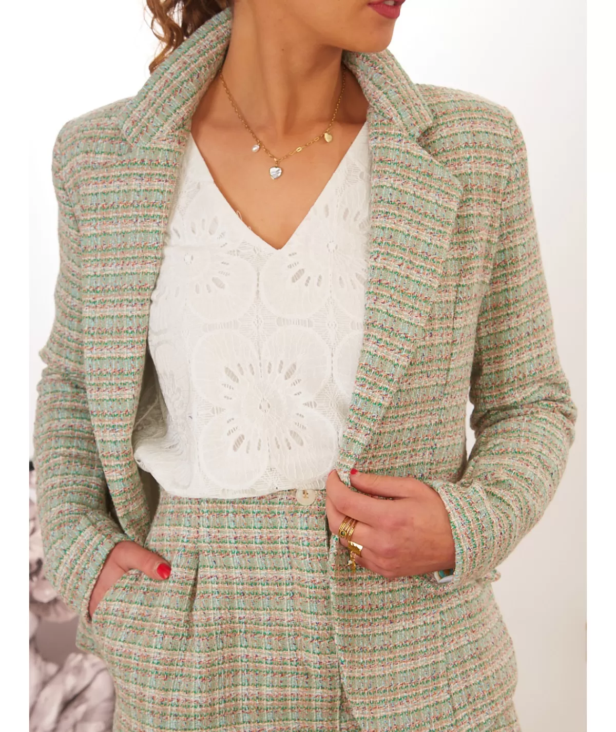 La boutique de Lilie Vestes>VESTE SIDONIE Vert