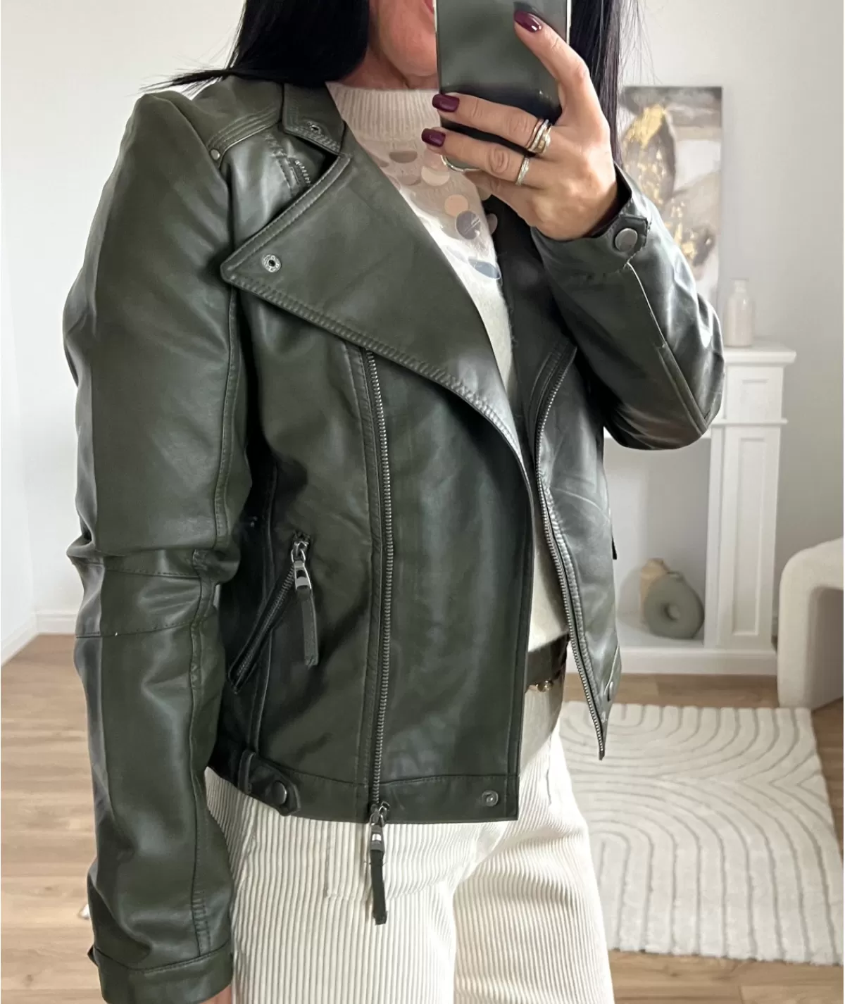 La boutique de Lilie Vestes>VESTE SIMILI ANTOINE Kaki