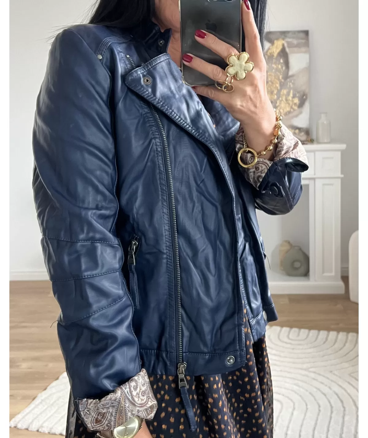 La boutique de Lilie Vestes>VESTE SIMILI ANTOINE Marine