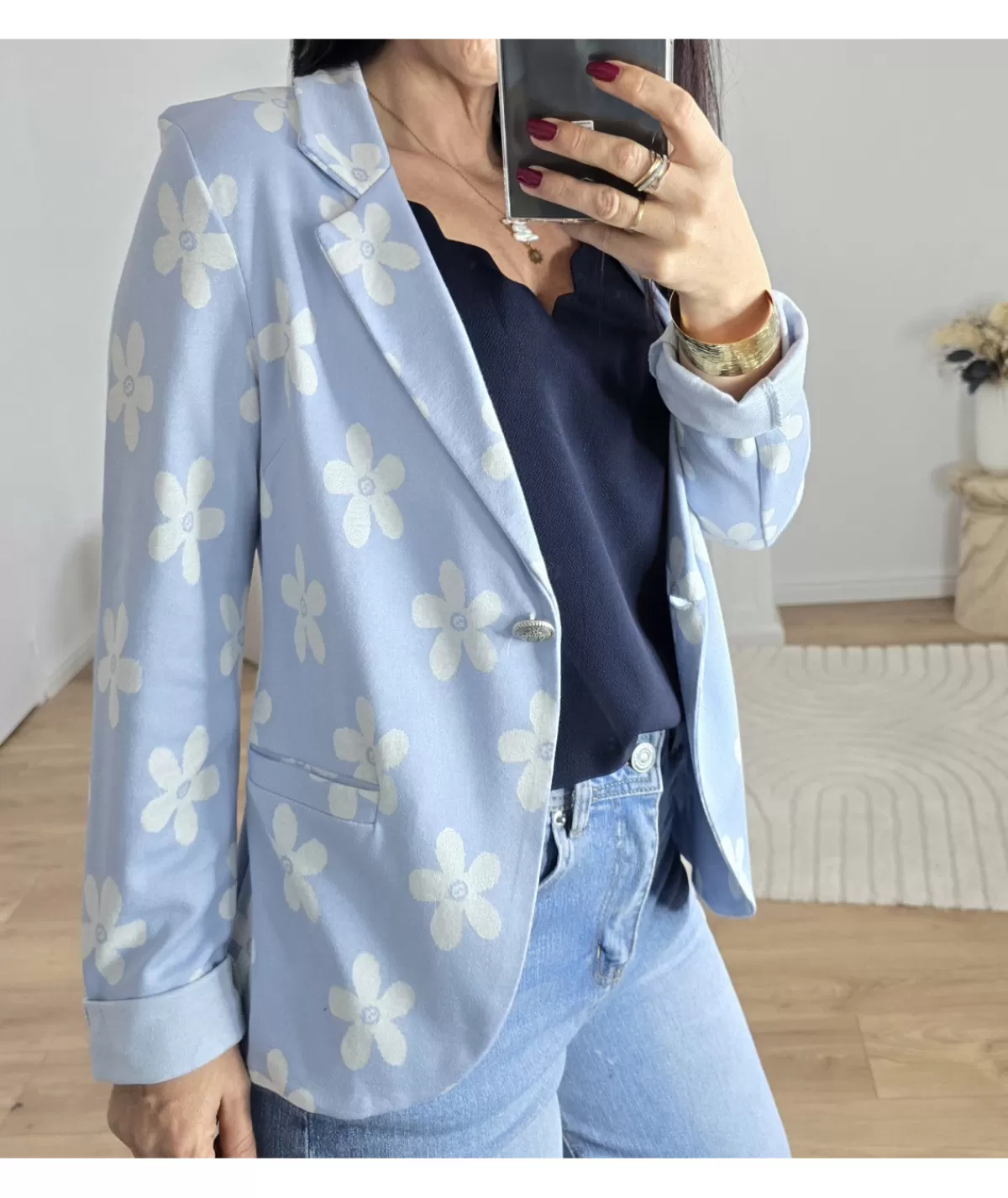 La boutique de Lilie Vestes>VESTE SOURAYA Bleuciel